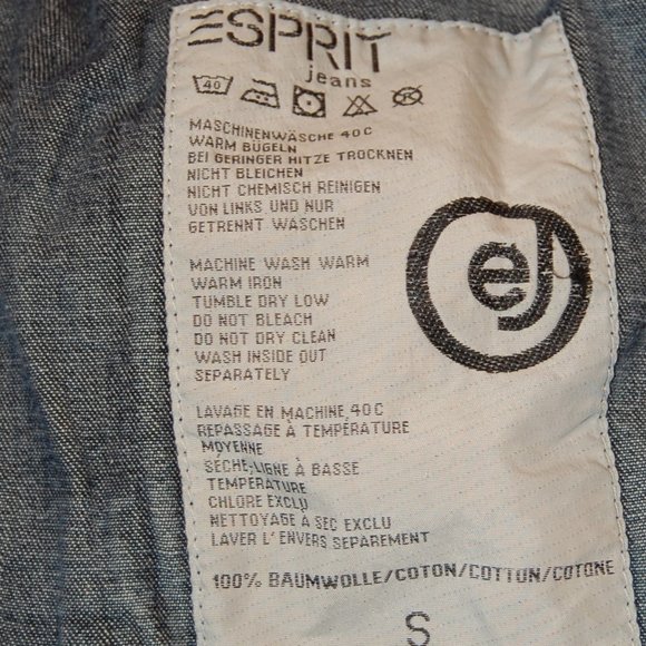 Espirit Jeans Women's Denim Jacket Size Small - Picture 12 of 12